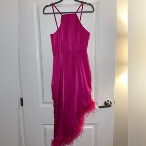 Pink Feather Dress